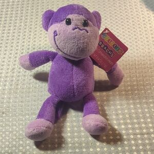 Brachs Purple Plush Monkey Stuffed Animal